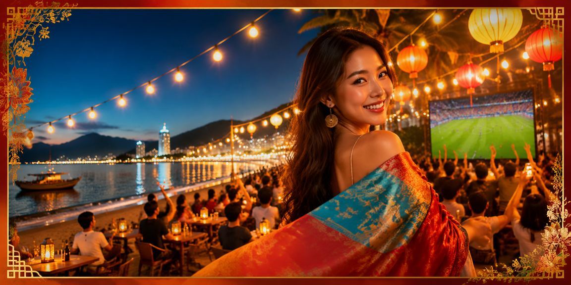 Người chơi Nha Trang xem kèo cá cược thể thao tại chợ đêm trên điện thoại